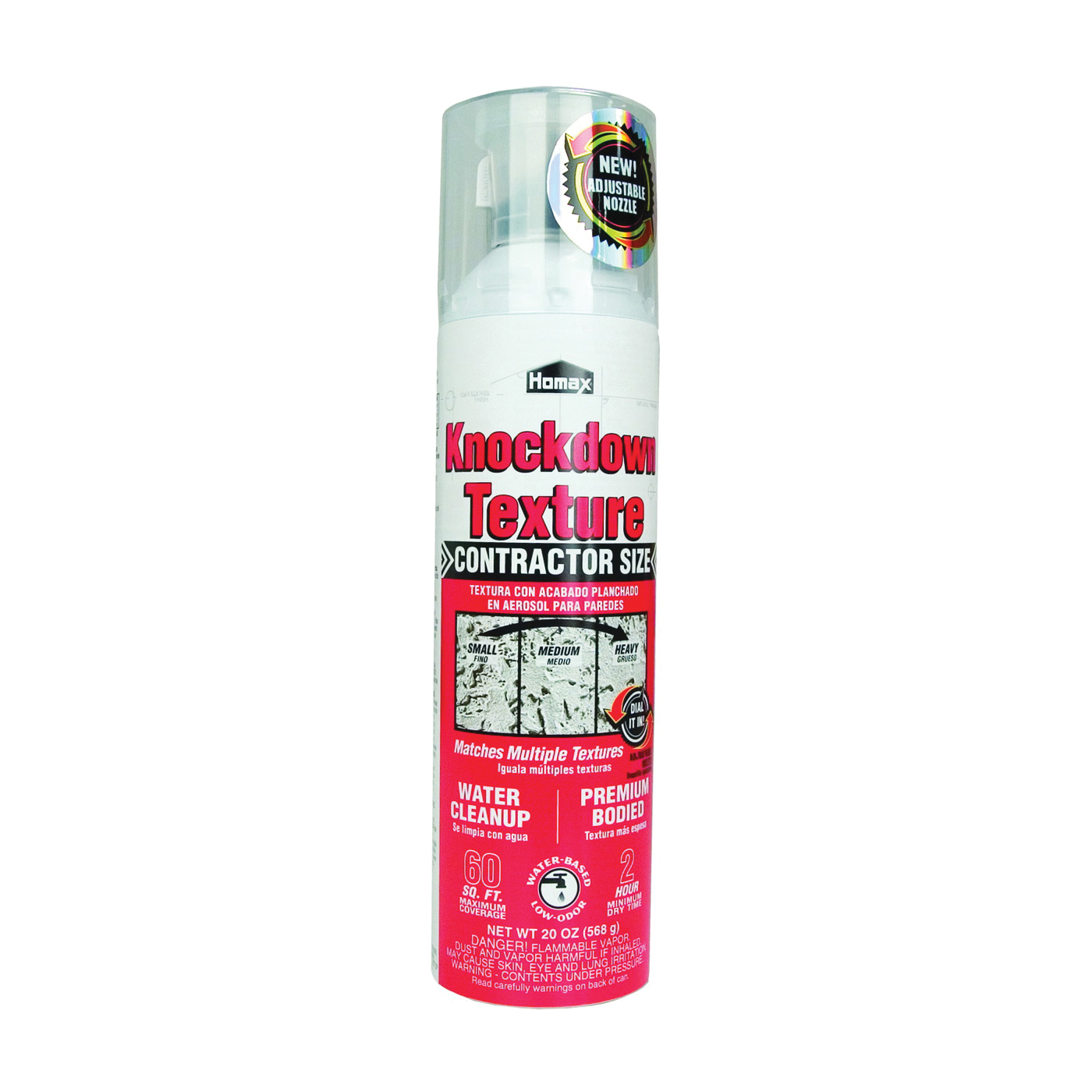 4065-06 Knockdown Wall Texture, Liquid, Solvent, Gray/White, 20 oz Can