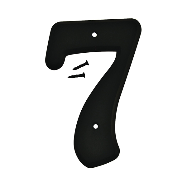 Hy-Ko 30200 Series 30207 House Number, Character: 7, 6 in Hy-Ko 30200 Series 30207 House Number, Character: 7, 6 in