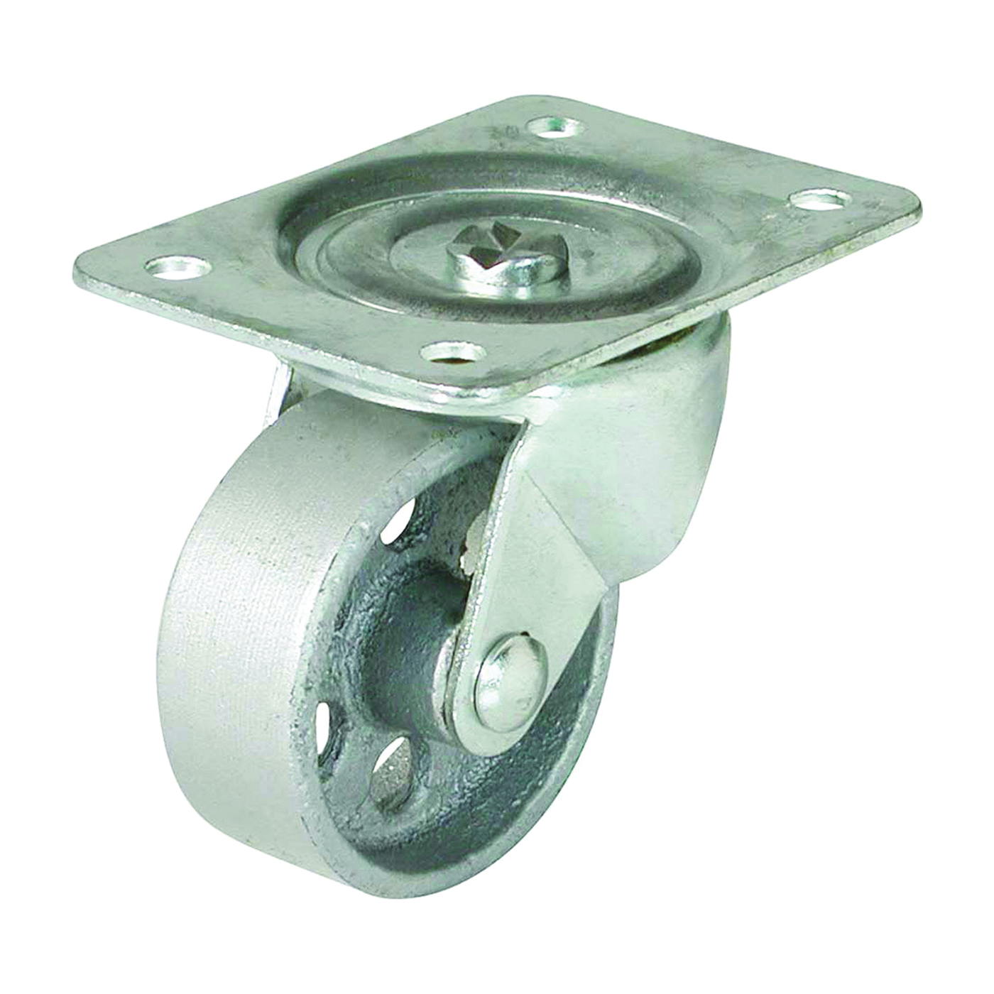 9176 Swivel Caster, 2-1/2 in Dia Wheel, 1 in W Wheel, Cast Iron Wheel, 175 lb