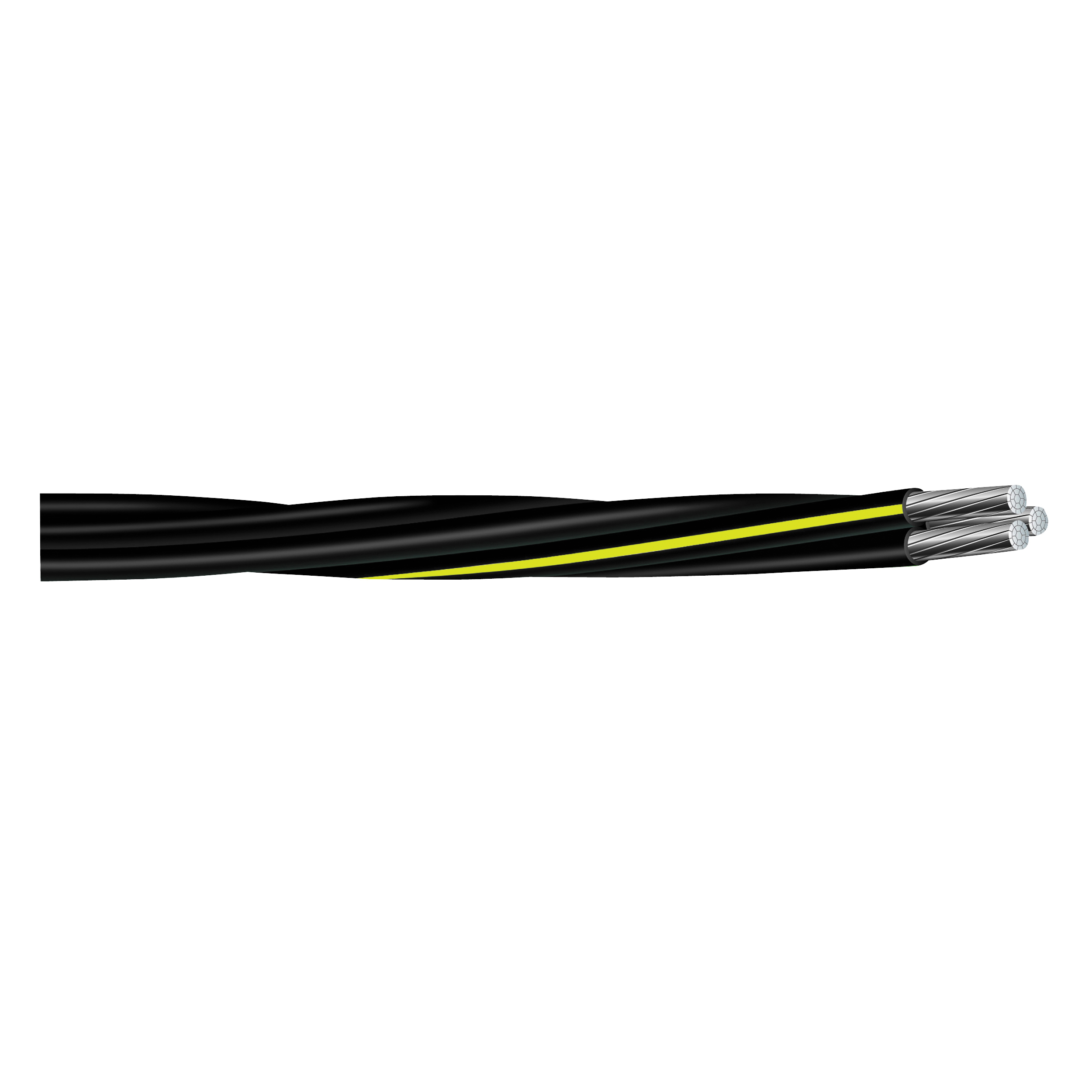 4/0 4/0 2/0 URD Building Wire, #4/0 AWG Wire, 3 -Conductor, 500 ft L, Aluminum Conductor, Yellow Sheath