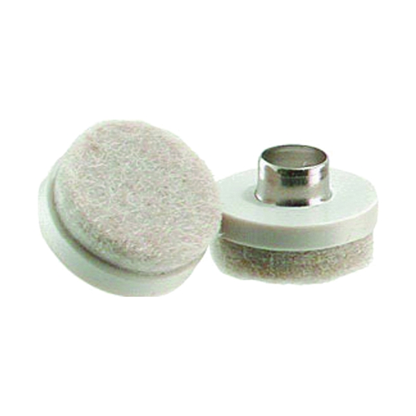 Shepherd Hardware 9935 Furniture Pad, Round, 1-1/2 in Dimensions, Felt Cloth, Almond, 4/PK - 2