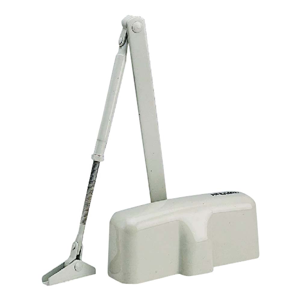 C102-BH-SA-IV Door Closer, Automatic, Aluminum, Ivory, 100 lb, 150 x 19 mm Mounting Hole Distance