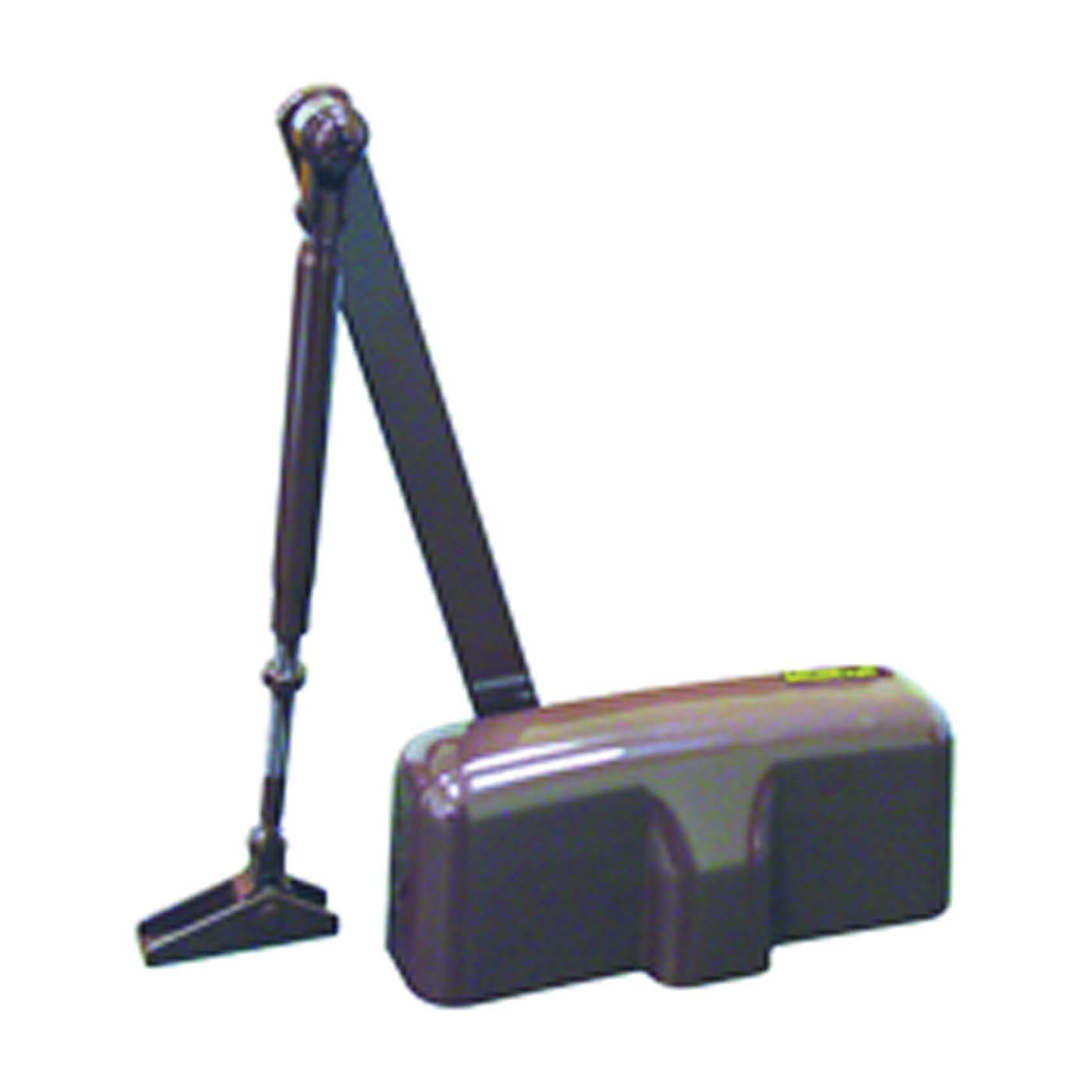 C102-BH-SA-BR Door Closer, Automatic, Aluminum, Brown, 100 lb, 150 x 19 mm Mounting Hole Distance
