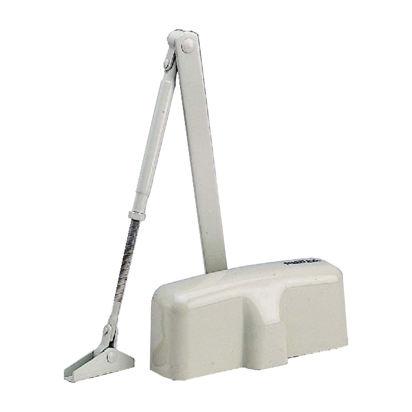 C103-BH-SA-IV Door Closer, Automatic, Aluminum, Ivory, 140 lb, 150 x 19 mm Mounting Hole Distance
