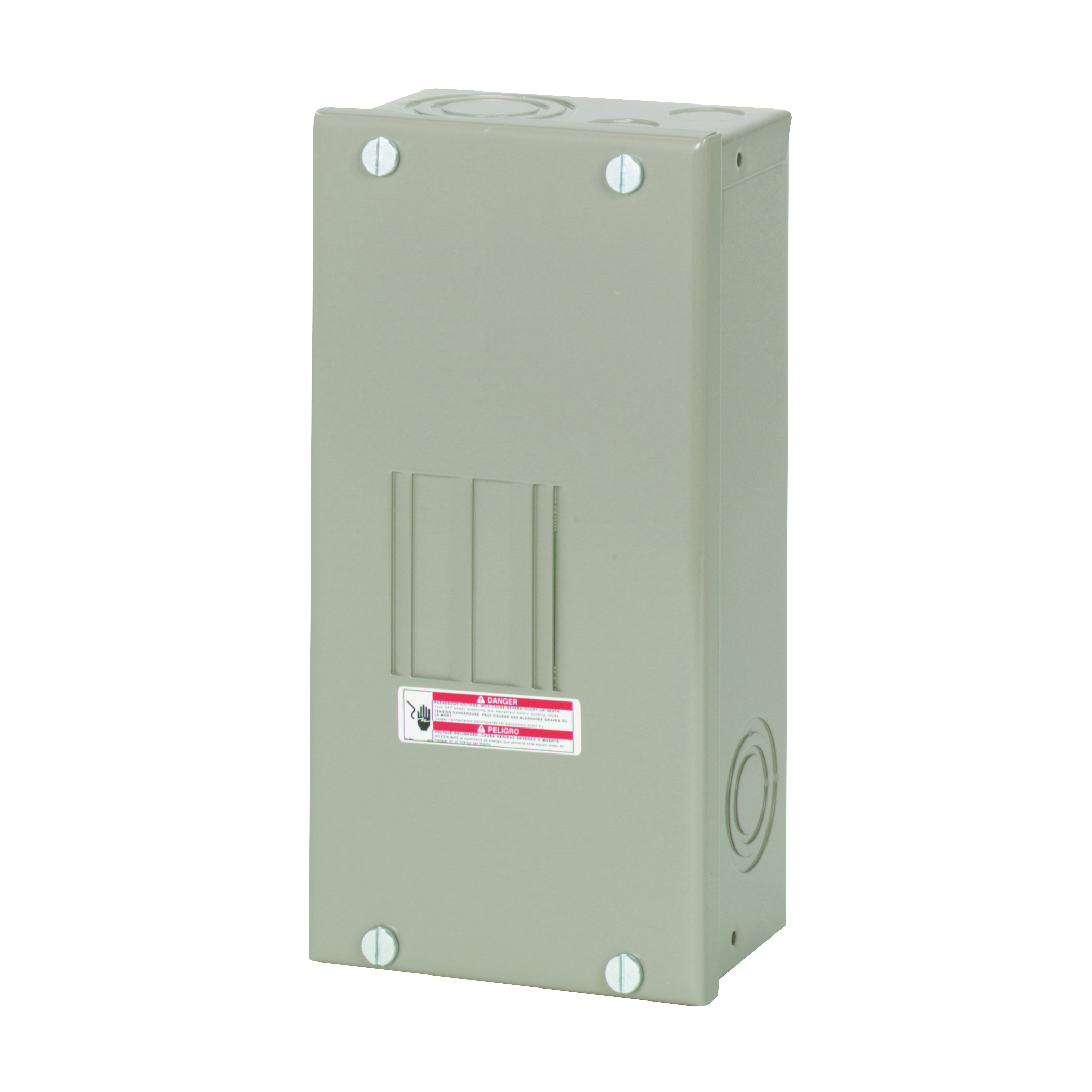 CH CH2L70SP Load Center, 70 A, 2 -Space, 4 -Circuit, Main Lug, NEMA 1 Enclosure, Surface Mounting