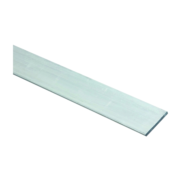 4200BC Series N247-114 Flat Bar, 1-1/2 in W, 72 in L, 1/8 in Thick, Aluminum, Mill