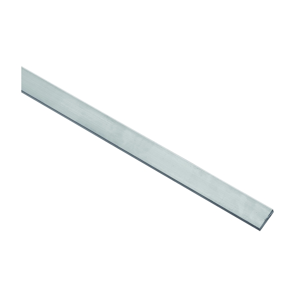 4202BC Series N247-247 Flat Bar, 1 in W, 72 in L, 1/4 in Thick, Aluminum, Mill