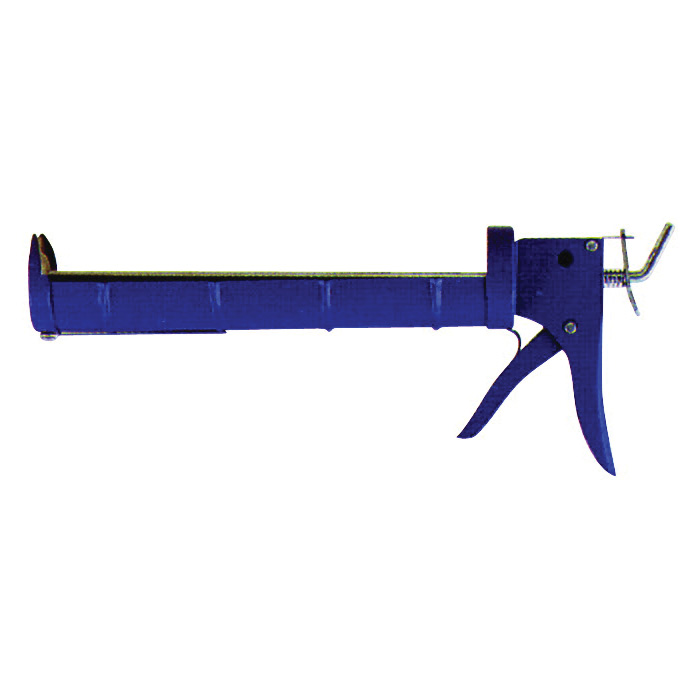 Heavy-Duty Caulk Gun, Steel, Blue