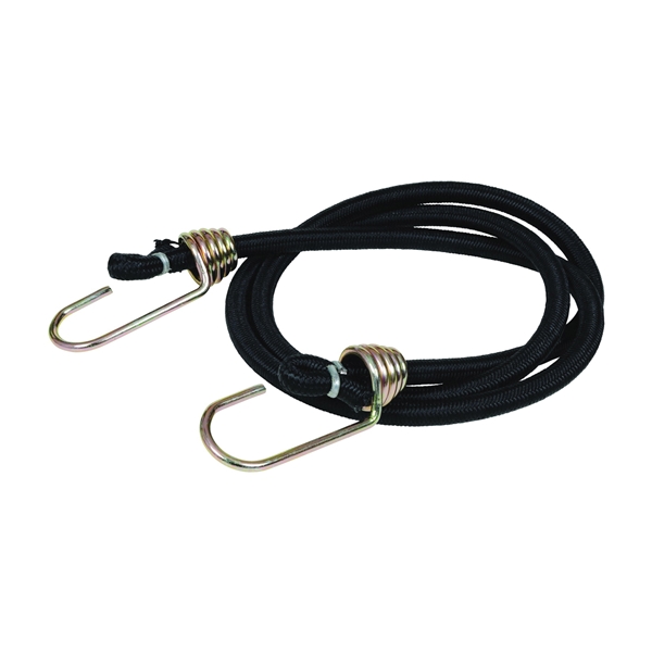 06188 Bungee Cord, 13/32 in Dia, 48 in L, Rubber, Hook End