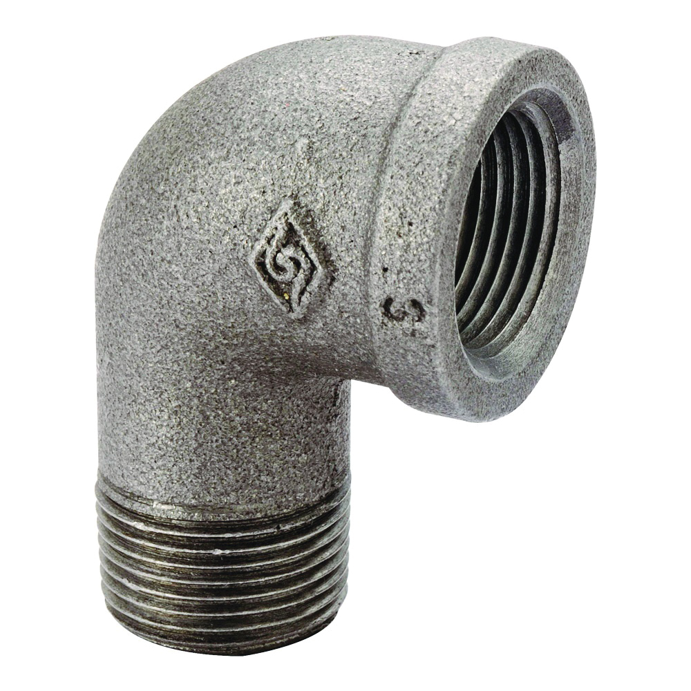 6-1/2B Street Pipe Elbow, 1/2 in, FIP x MIP, 90 deg Angle, Malleable Iron, SCH 40 Schedule, 300 psi Pressure
