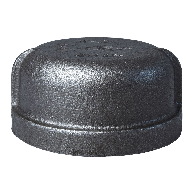 Prosource 18-2B Pipe Cap, 2 in, FIP, Malleable Iron, 40 Schedule, 300 psi Pressure