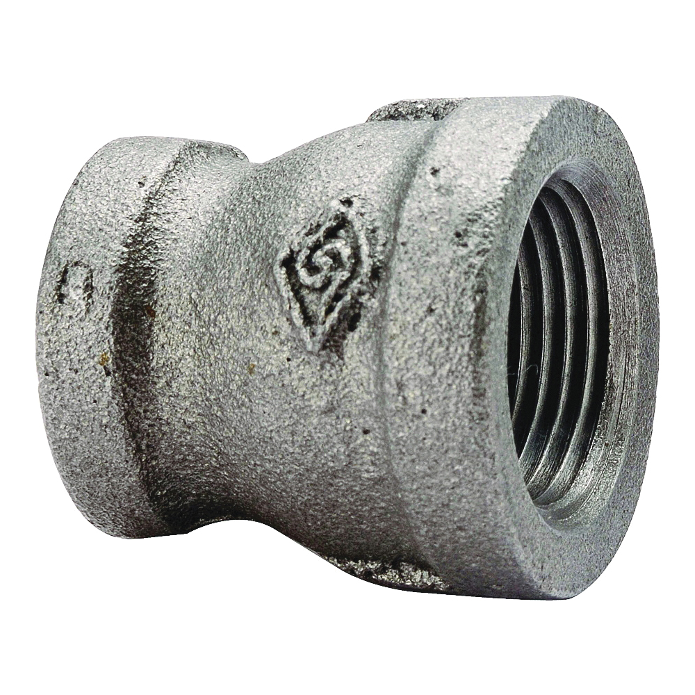 24-3/4X1/2B Reducing Pipe Coupling, 3/4 x 1/2 in, Threaded