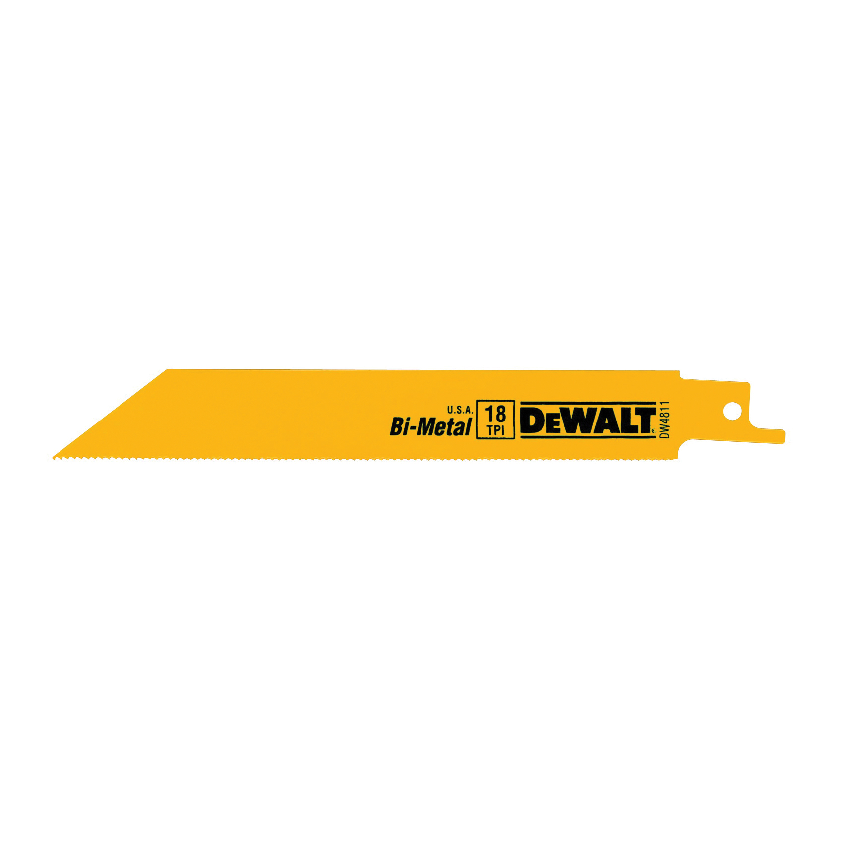 DeWALT DW4811B25 Reciprocating Saw Blade, 3/4 in W, 6 in L, 18 TPI