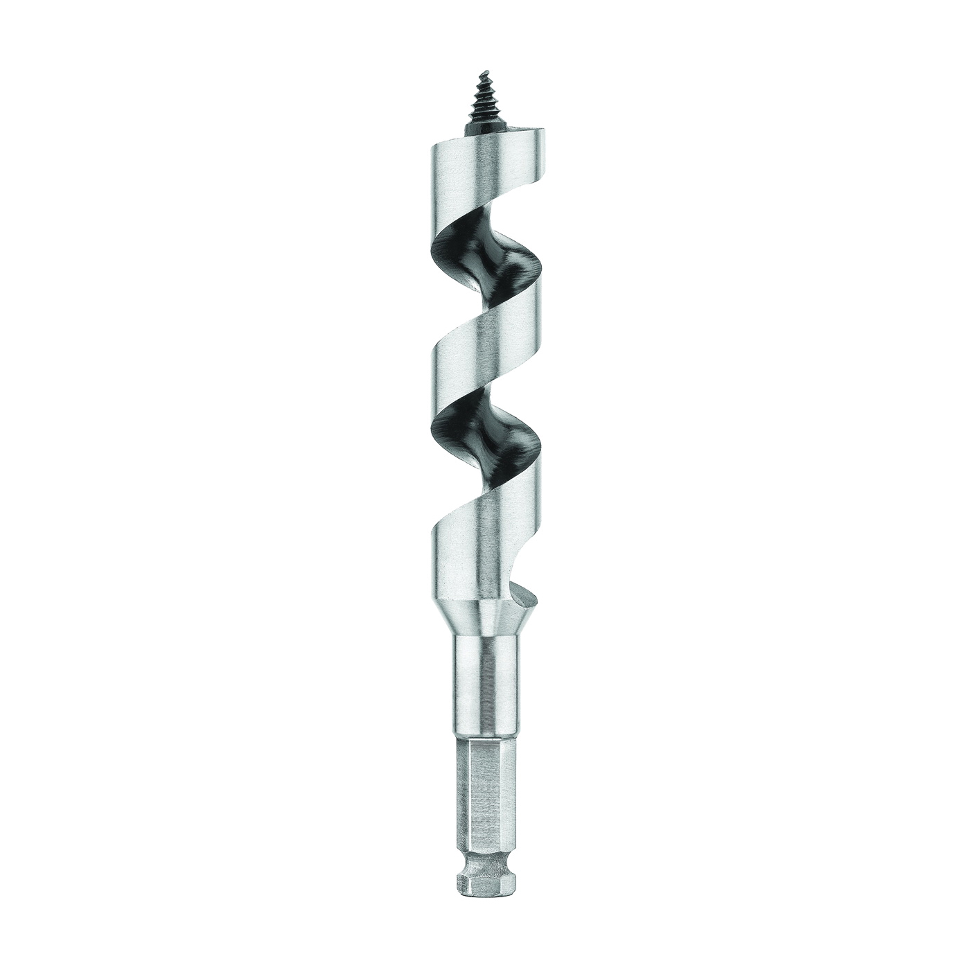 DW1671 Auger Drill Bit, 1 in Dia, 6 in OAL, Hollow Center Flute, 7/16 in Dia Shank, Ball Groove Shank