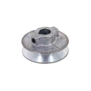 CDCO 400A-5/8 V-Grooved Pulley, 4 in OD, 3-3/4 in Dia Pitch, 1/2 in W x 11/32 in Thick Belt, Zinc - 1
