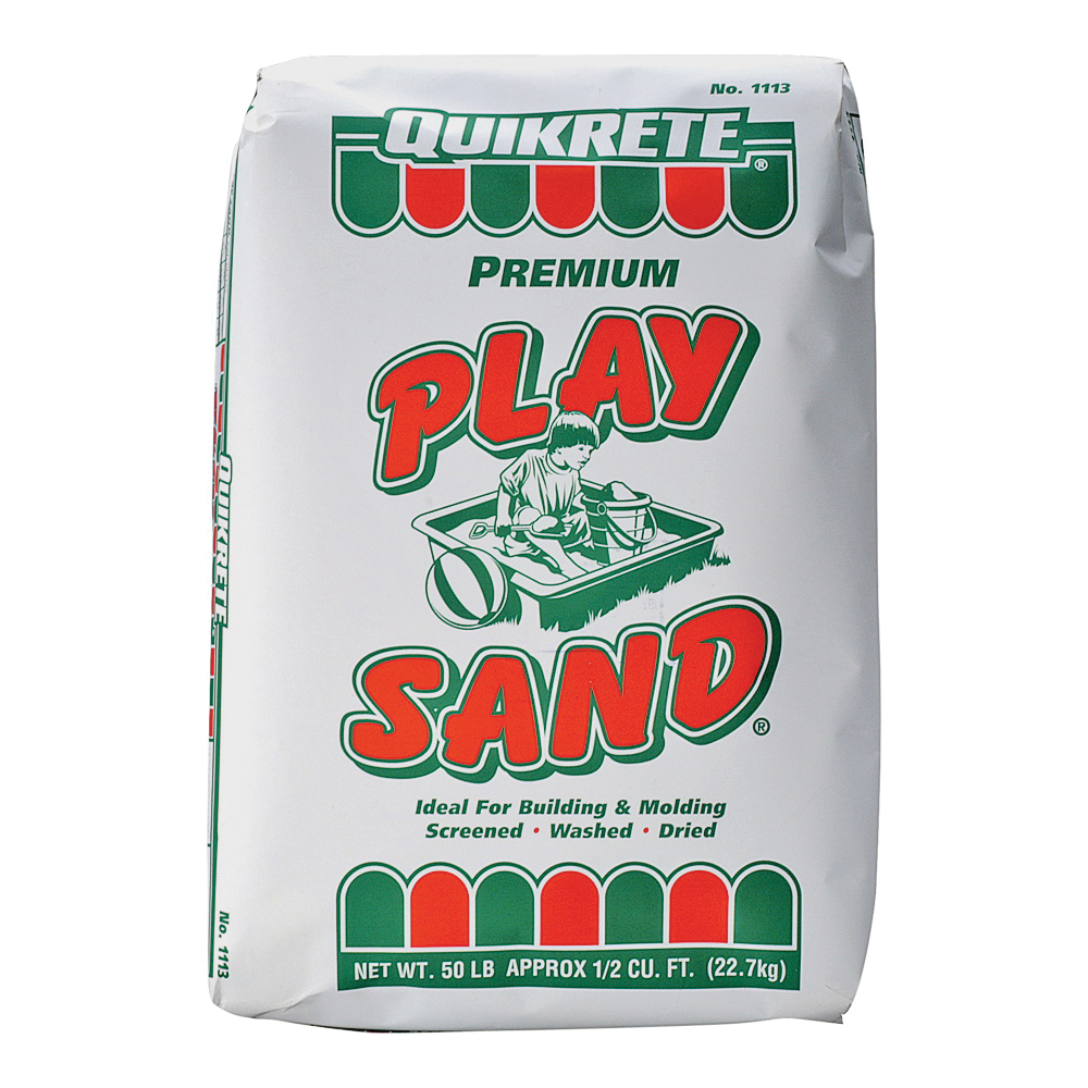 Quikrete 1113-51 Play Sand, Solid, White/Tan, 50 lb Bag - 1