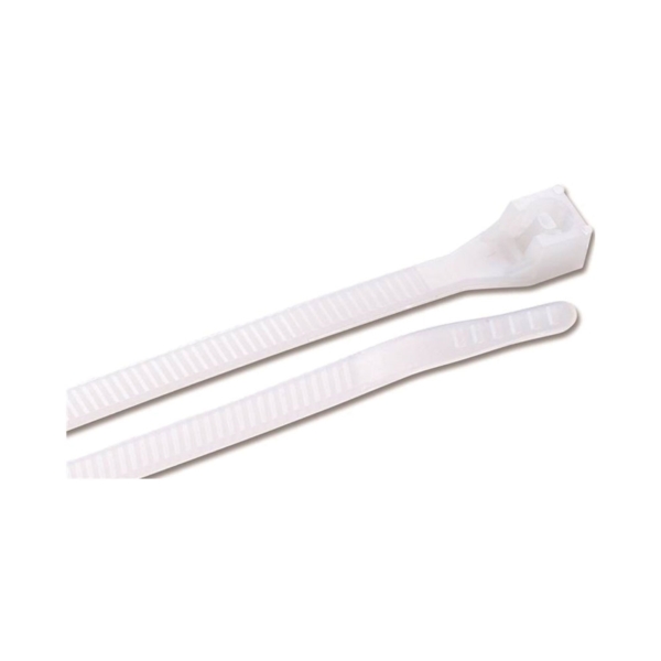 45-312 Cable Tie, Double-Lock Locking, 6/6 Nylon, Natural