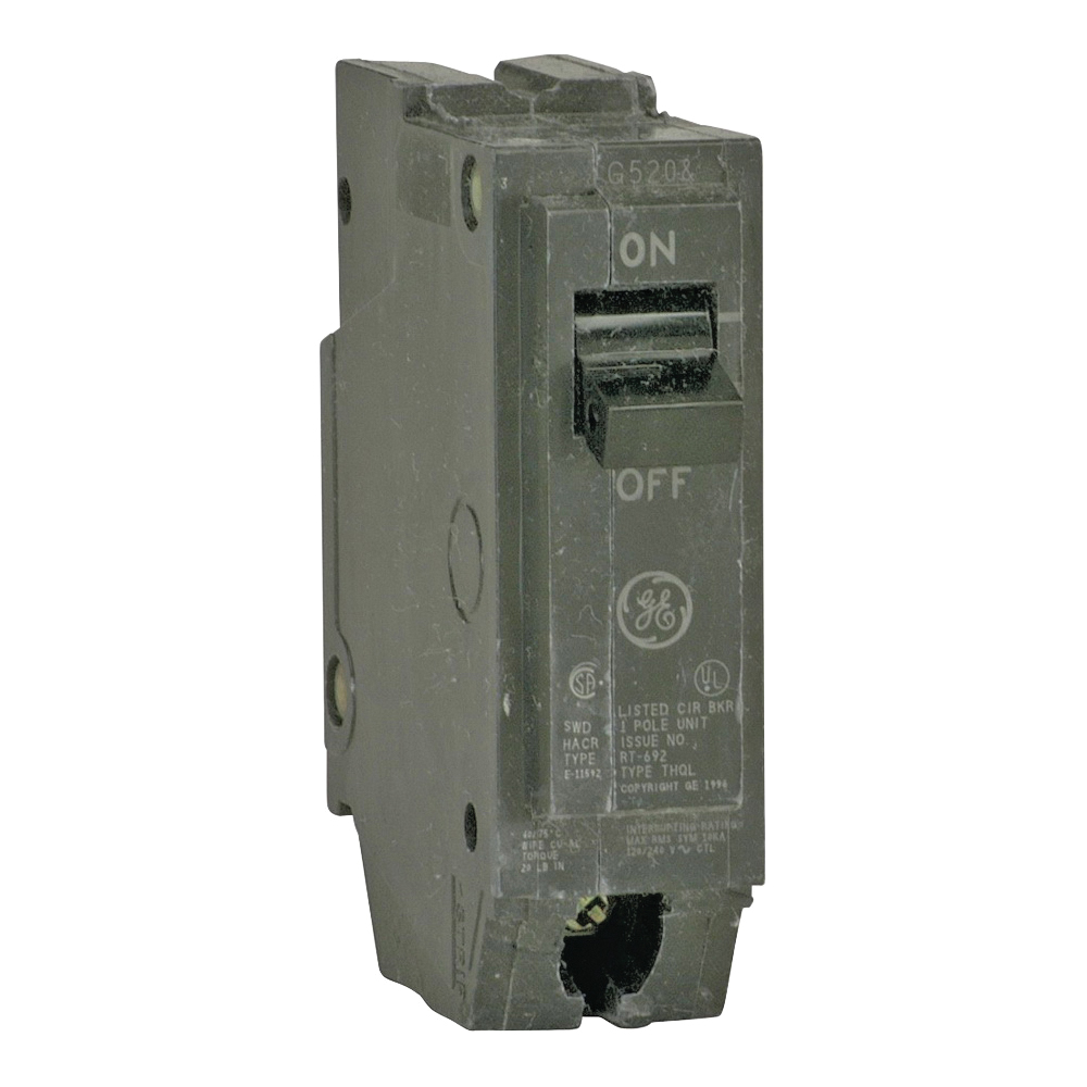 GE THQL1150 Feeder Circuit Breaker, Type THQL, 50 A, 1-Pole, 120/240 V, Non-Interchangeable Trip, Plug