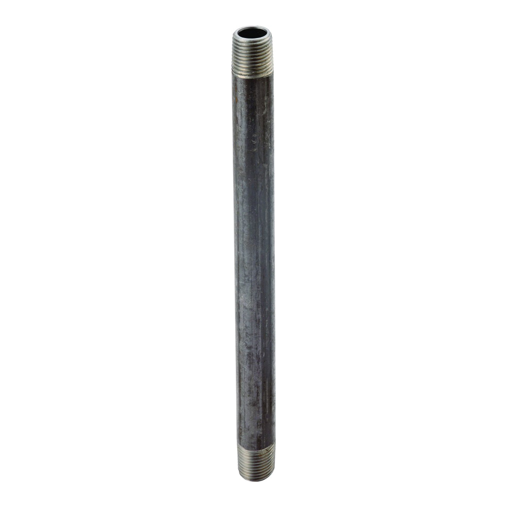 11/2X4B Pipe Nipple, 1-1/2 in, Male, Steel, SCH 40 Schedule, 4 in L