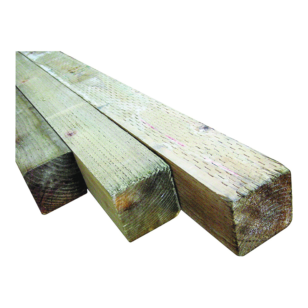 ALEXANDRIA Moulding American Wood 104X4-WS096CT Treated Wood Post, 96 in L Nominal, 4 in W Nominal - 1