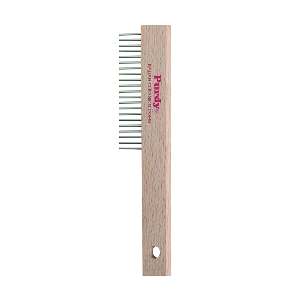Purdy 144068010 Brush Comb, Wood Handle, Secure Handle - 2