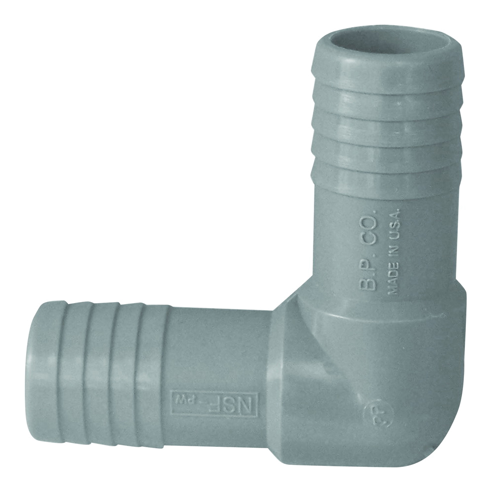 350714 Elbow, 90 deg Angle, 1-1/4 in, Insert, Polypropylene/PVC