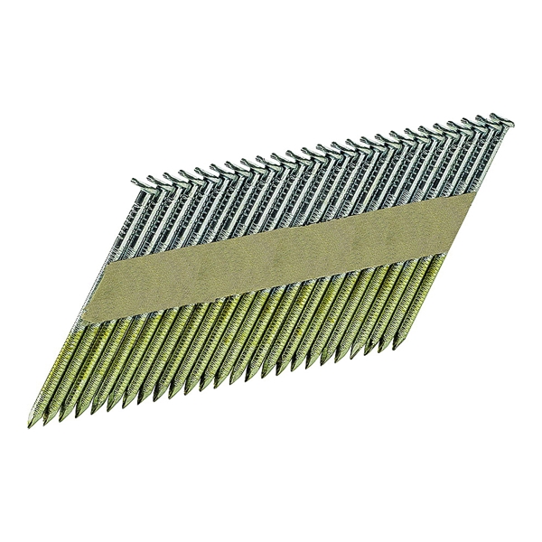 0602150 Series Framing Nail, Paper Tape Collation, 2-3/8 in L, 11-1/2 Gauge, Steel, Bright, Clipped Head, 5000/PK