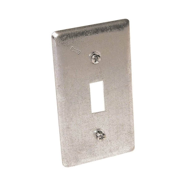 Orbit HBC-TS Handy Box Cover, 4-3/16 in L, 2-5/16 in W, 1-Gang, Steel, Gray, 25/PK, Galvanized