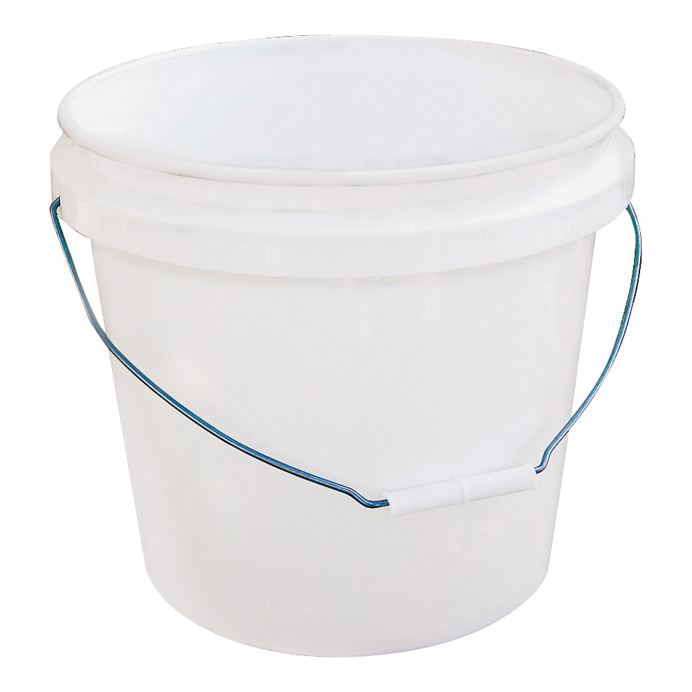 201215 Paint Bucket, 3.5 gal Capacity, Plastic, White