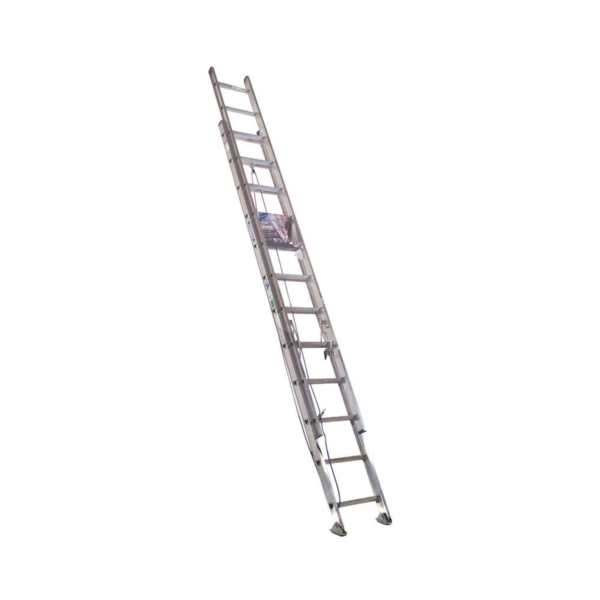 D1324-2 Extension Ladder, 23 ft H Reach, 250 lb, Aluminum