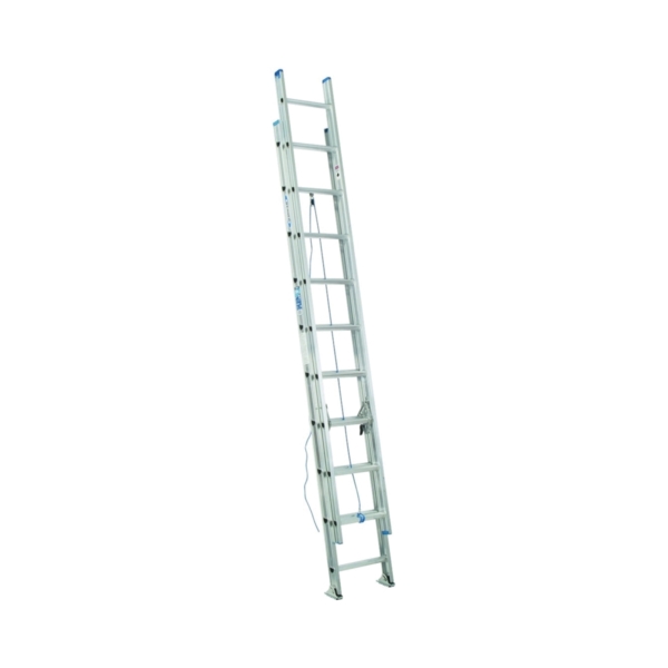 WERNER D1320-2  20 ft. Extension Ladder, 19 ft. Reach, 250 lb, Aluminum
