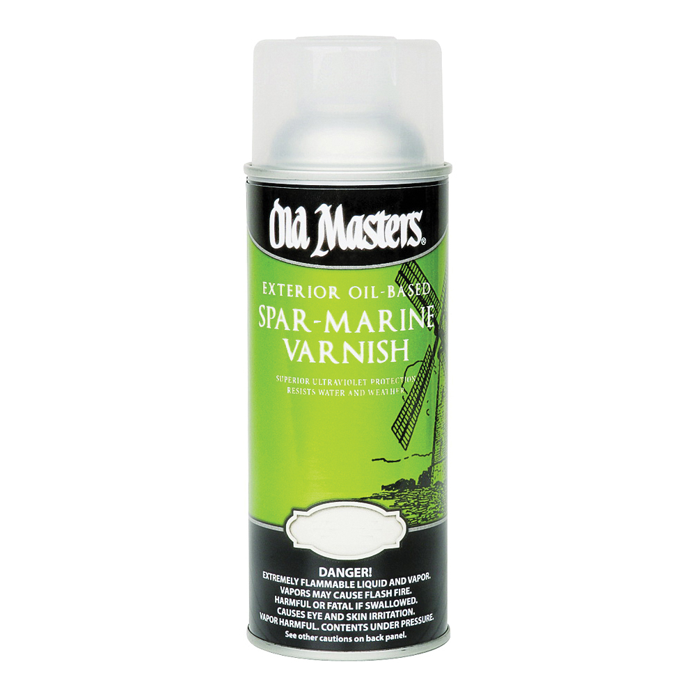 92310 Spar Marine Varnish, Satin, Liquid, 13 oz, Aerosol Can