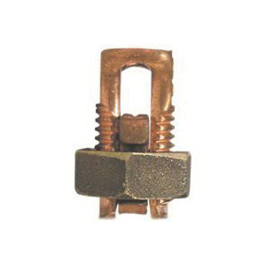 ESB4 Split Bolt Connector, #8 to 4 Wire, Silicone Bronze Alloy, Bronze