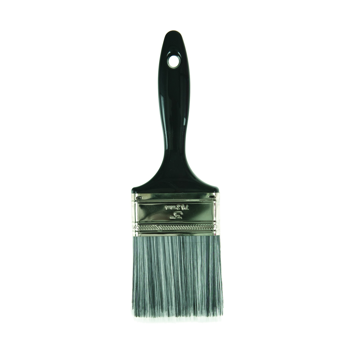 Linzer 1825-3 Paint Brush, 3 in W, 3 in L Bristle, Nylon/Polyester Bristle, Varnish Handle