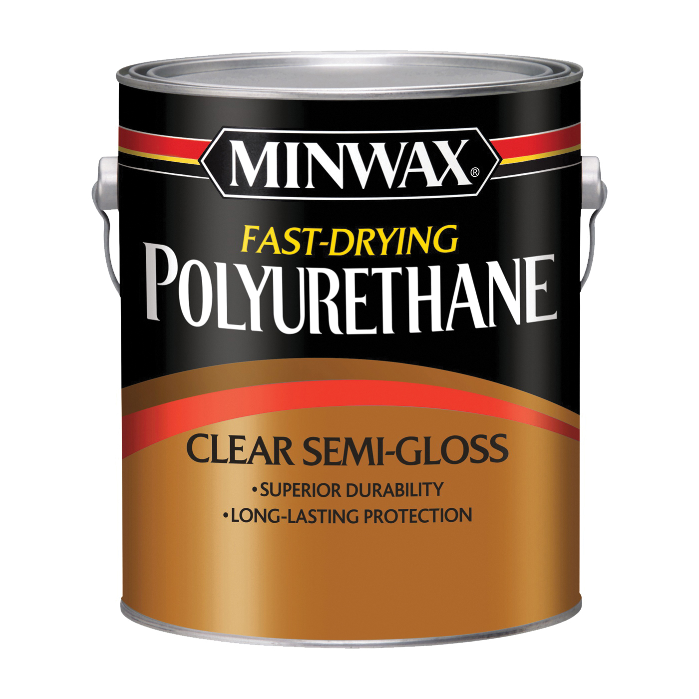71029000 Polyurethane Paint, Semi-Gloss, Liquid, Clear, 1 gal, Can