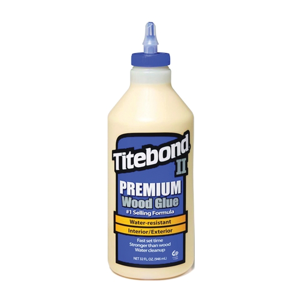 Titebond II 5005 Wood Glue, Yellow, 1 qt Bottle - 4