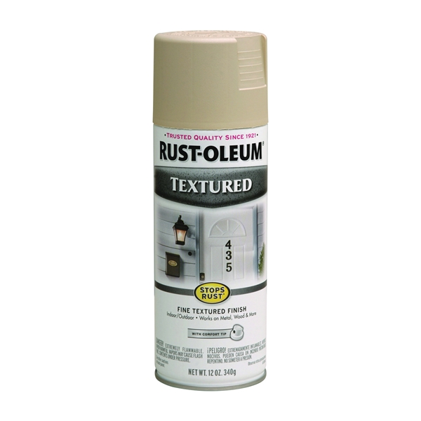 STOPS RUST 7223830 Textured Spray Sandstone, Solvent-Like, Sandstone, 12 oz, Aerosol Can