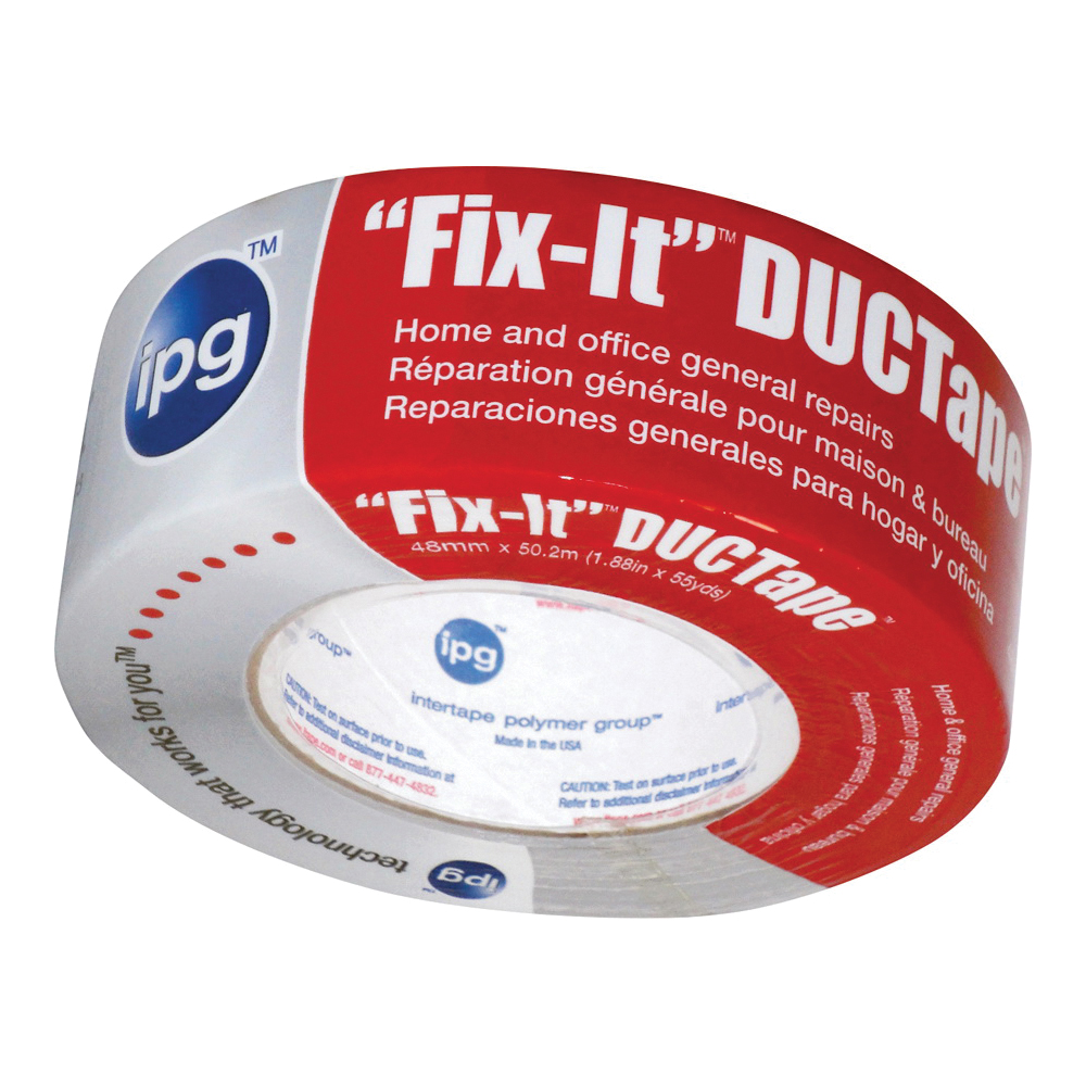 6900 Duct Tape, 55 yd L, 1.88 in W, Poly-Coated Cloth Backing, Silver