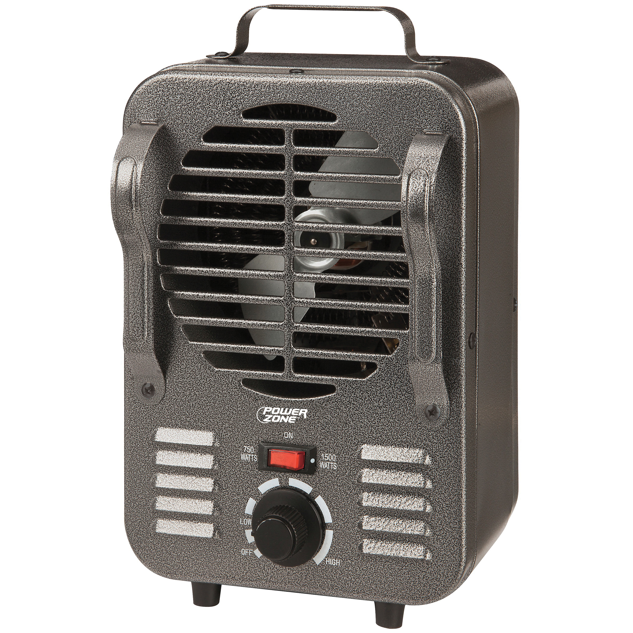 LH872 Mini Milkhouse Heater, 12.5 A, 120 V, 750/1500 W, 1500 W Heating, 2-Heating Stage, Gray
