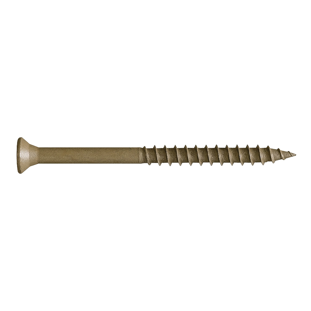 0356139 Deck Screw, #8 Thread, 2 in L, Bugle Head, Star Drive, Type 17 Slash Point, Carbon Steel, ProTech-Coated
