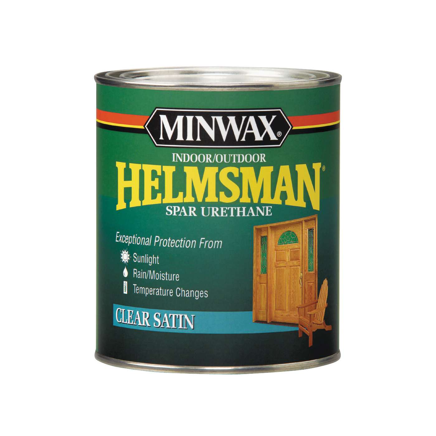 Helmsman 63205444 Spar Urethane Paint, Satin, Clear, Liquid, 1 qt, Can