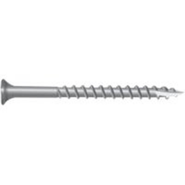 0348134S Deck Screw, #9 Thread, 2 in L, T25 Drive Size, Stainless Steel, Bugle Head, Star Drive, Type 17 Slash Point, 350/PK