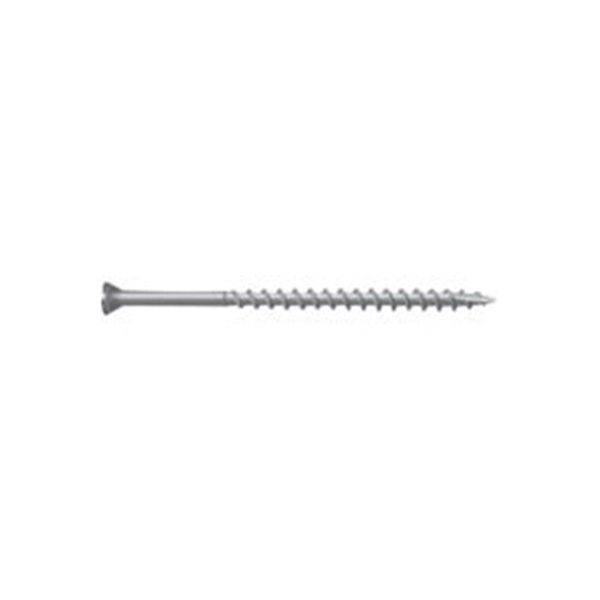 0350130S Screw, #8 Thread, 2 in L, T15 Drive Size, 316 Stainless Steel, Trim Head, Star Drive, Type 17 Slash Point, 100 PK