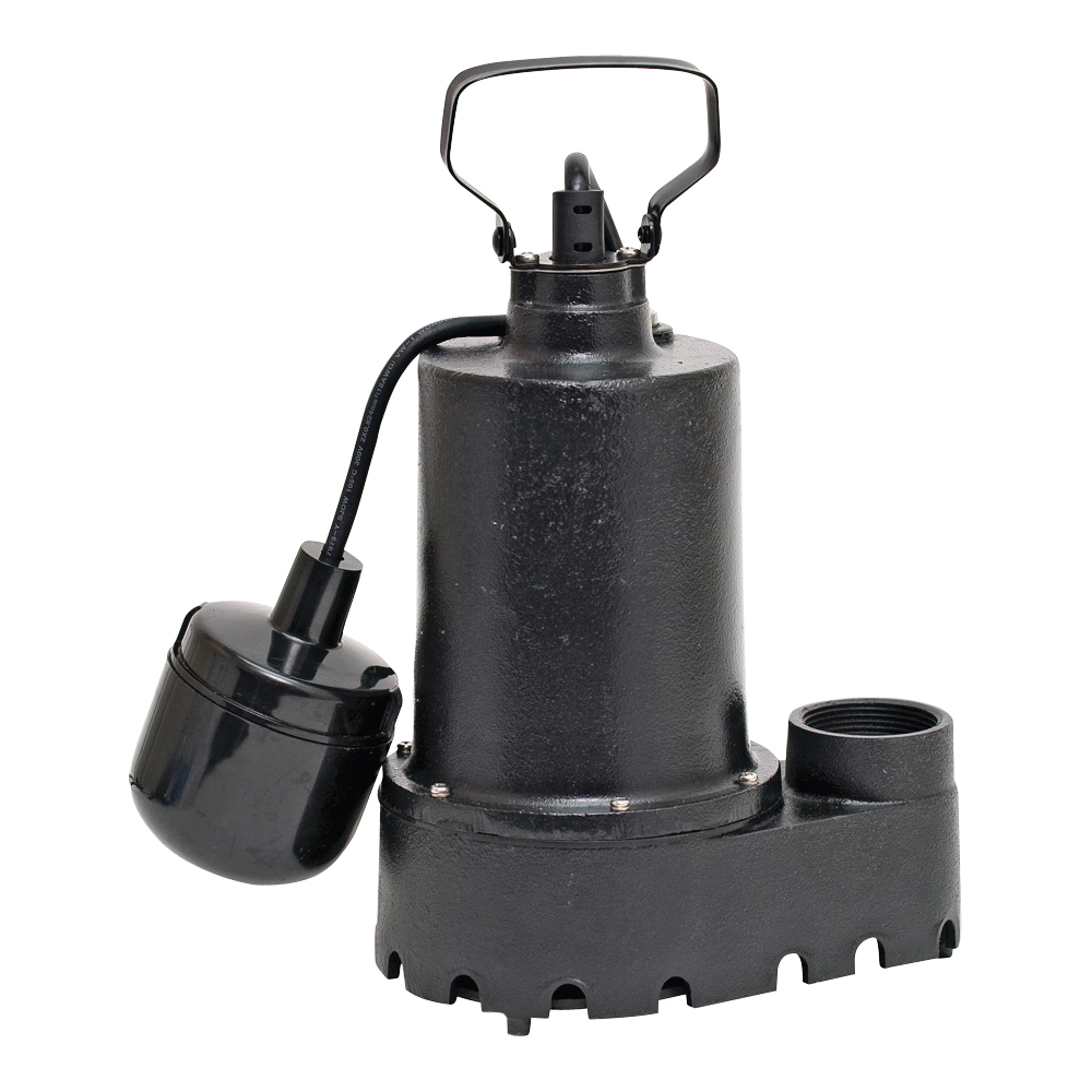 92331 Sump Pump, 4.1 A, 120 V, 0.33 hp, 1-1/2 in Outlet, 46 gpm, Iron