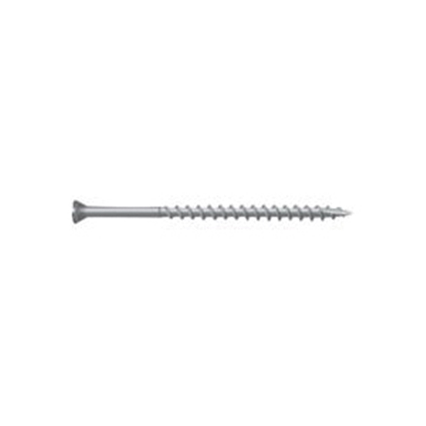 0350190S Screw, #8 Thread, 3-1/2 in L, T15 Drive Size, 316 Stainless Steel, Trim Head, Star Drive, Type 17 Slash Point, 100 PK