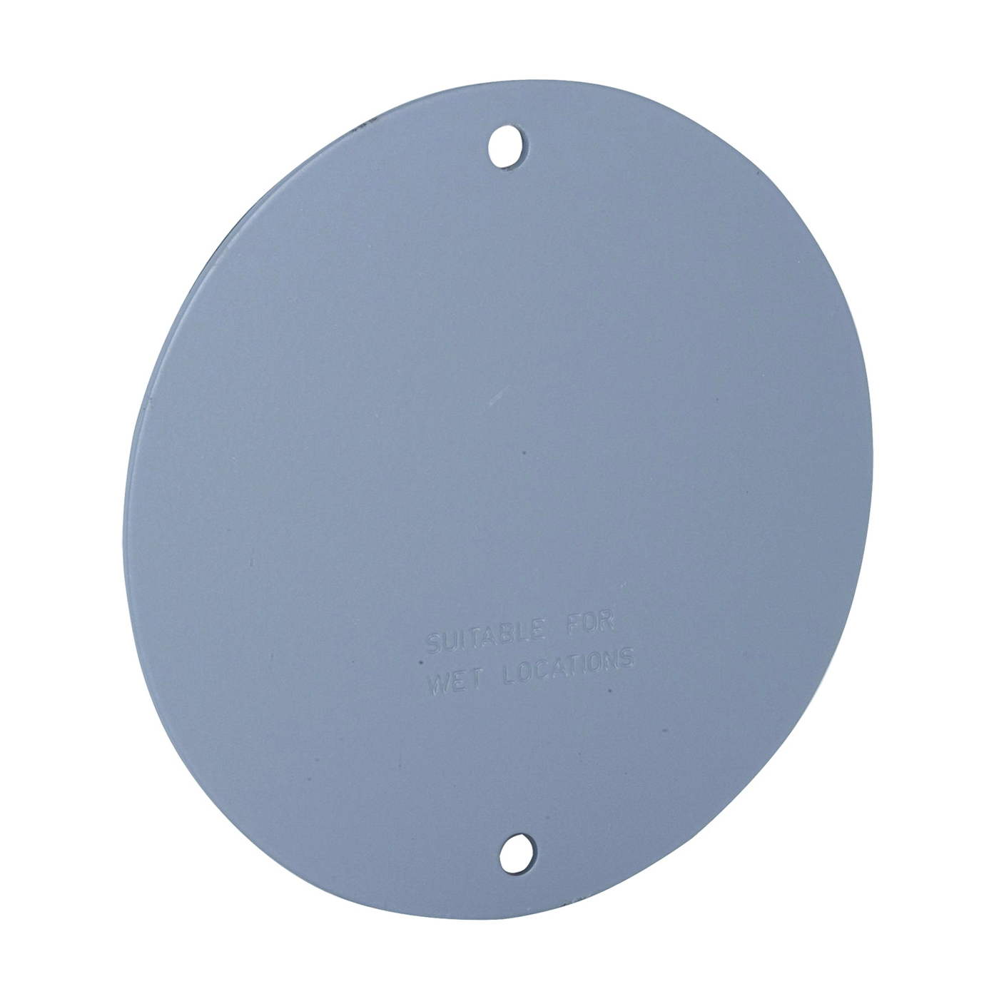 5374-0 Cover, 4-1/8 in W, Round, Aluminum, Gray, Powder-Coated