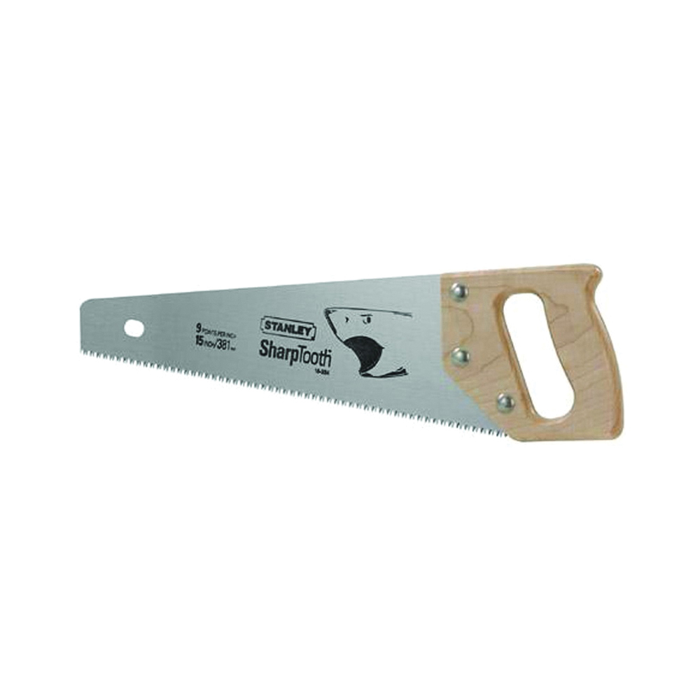 15-335 Handsaw, 20 in L Blade, 8 TPI, Extra Wide Handle, Wood Handle