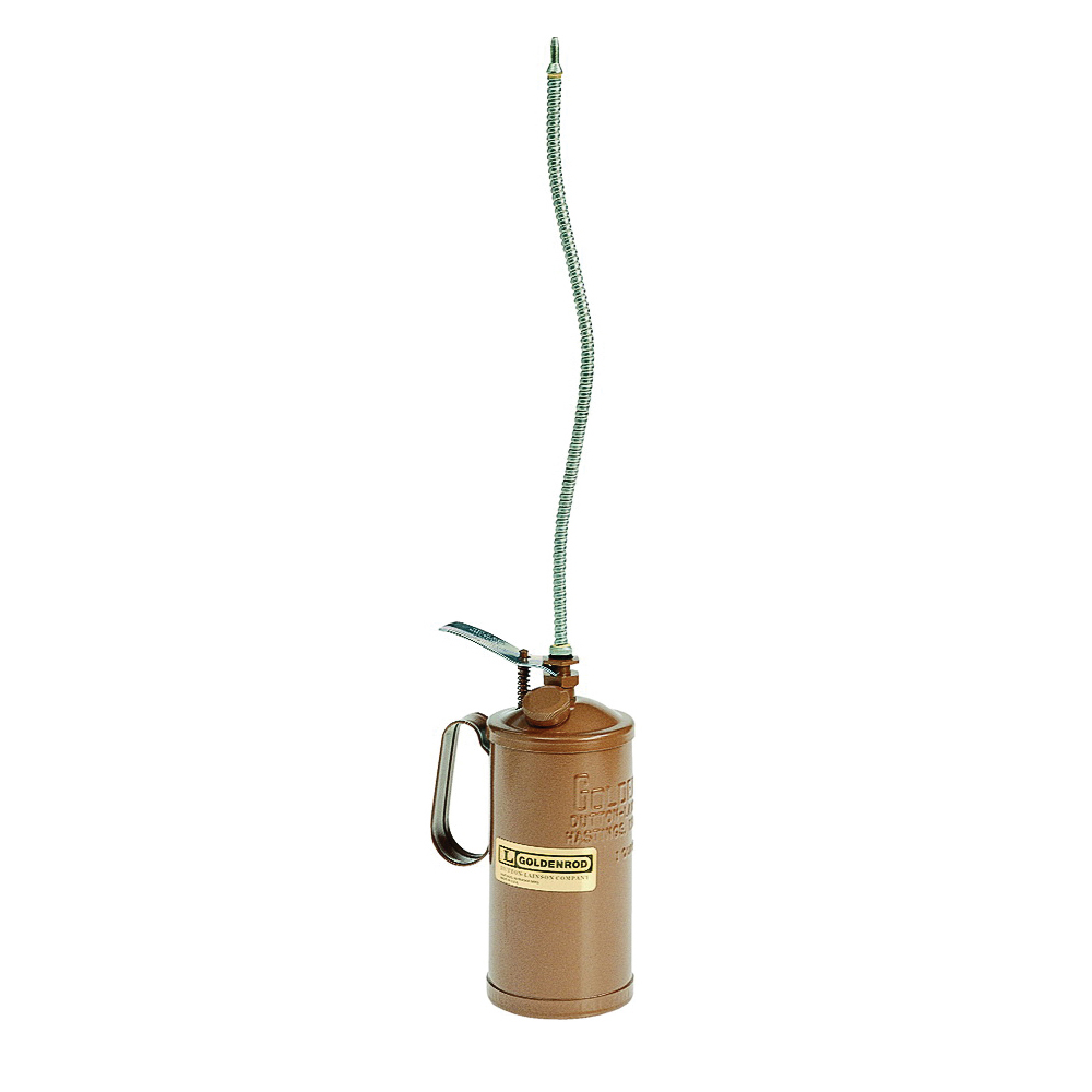 Goldenrod 120 120-A3 Pump Oiler, 32 oz Capacity, Flexible Spout, Steel, Powder-Coated Copper Bronze