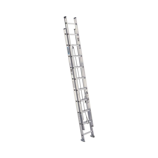 WERNER D1524-2  24 ft. Extension Ladder, 23 ft. Reach, 300 lb, Aluminum