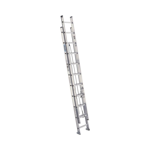 WERNER D1528-2  28 ft. Extension Ladder, 27 ft. Reach, 300 lb, Aluminum